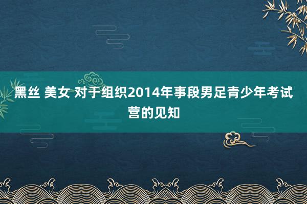 黑丝 美女 对于组织2014年事段男足青少年考试营的见知