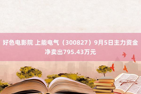 好色电影院 上能电气（300827）9月5日主力资金净卖出795.43万元