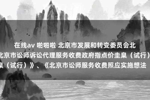 在线av 啪啪啦 北京市发展和转变委员会　北京市司法局对于印发《北京市讼师诉讼代理服务收费政府指点价圭臬（试行）》、《北京市讼师服务收费照应实施想法（试行）》的求教